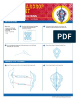 Vivid Teardrop Ornament: Assembly Instructions