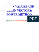 Eigen Values and Eigen Vectors Using Inverse Power Method