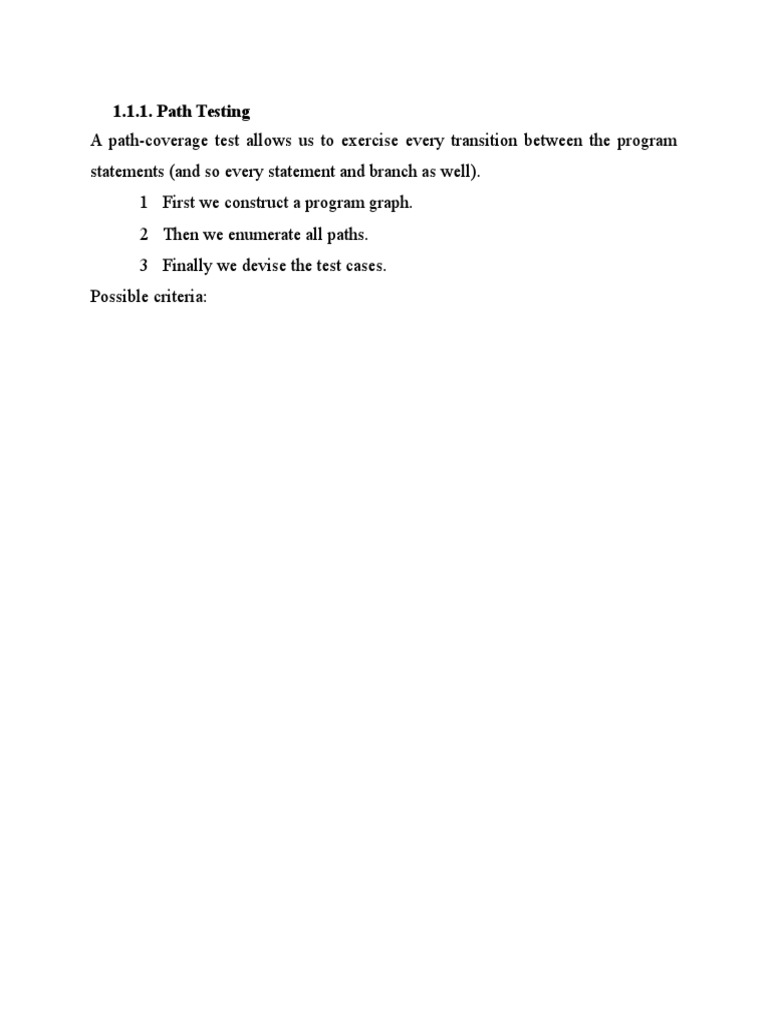 Path Testing | PDF