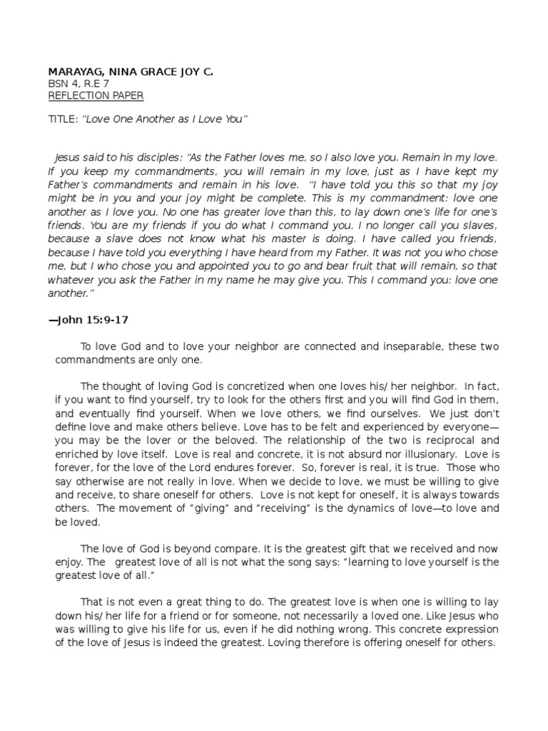 Reflection Paper On Biblical Decision Making