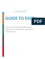 The Primaver P6 Users Guide To Excel
