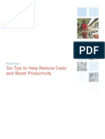 Six Tips To Help Reduce Costs and Boost Productivity: White Paper