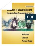 TP Simulation Oil Lubrication Losses Gear Trans System