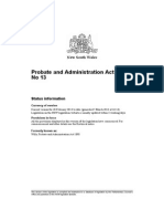 Probate and Administration Act 1898