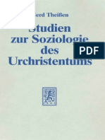 Gerd Theißen Studien Zur Soziologie Des Urchristentums, 3. Auflage Wissenschaftliche Untersuchungen Zum Neuen Testament 19 1989 PDF