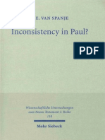 Teunis Erik Van Spanje Inconsistency in Paul A Critique of The Work of Heikki Räisänen Wissenschaftliche Untersuchungen Zum Neuen Testament, 2. Reihe 1999 PDF