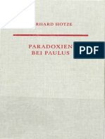 Gerhard Hotze Paradoxien Bei Paulus. Untersuchungen Zu Einer Elementaren Denkform in Seiner Theologie Neutestamentliche Abhandlungen N.F. 33 1997 PDF