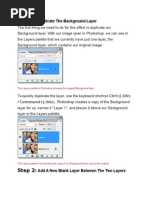 Step 1:: Duplicate The Background Layer