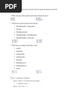 Java Sample Questions