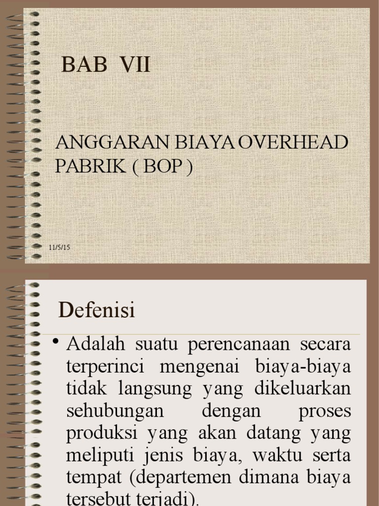Bab Vi Anggaran Bop Terakhir