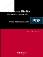L 07 - Tira Gosto - A Prova Ilicita Um Estudo Comparado Teresa Armenta Deu1 PDF
