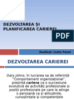 Dezvoltarea Si Planificarea Carierei