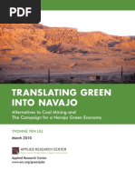 Download Translating Green into Navajo Alternatives to Coal Mining and The Campaign for a Navajo Green Economy by Applied Research Center SN28860374 doc pdf