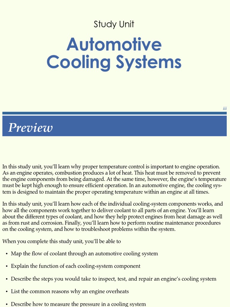 Automotive Cooling Systems | PDF | Radiator | Belt (Mechanical)