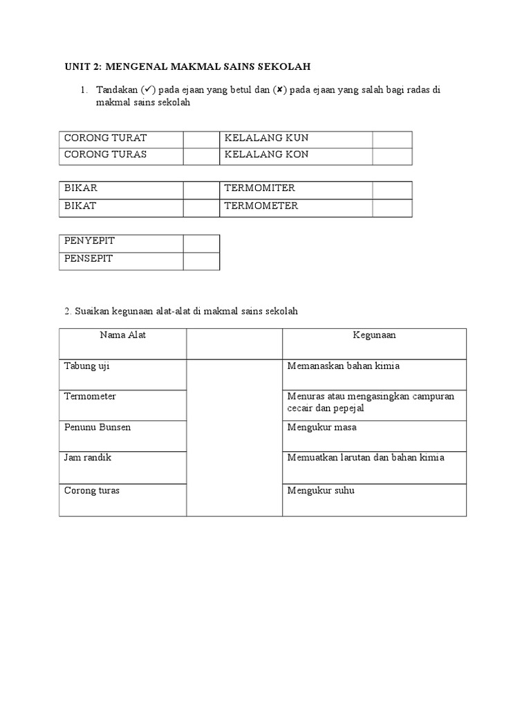 Alat Dan Radas Unit Pengukuran Pdf