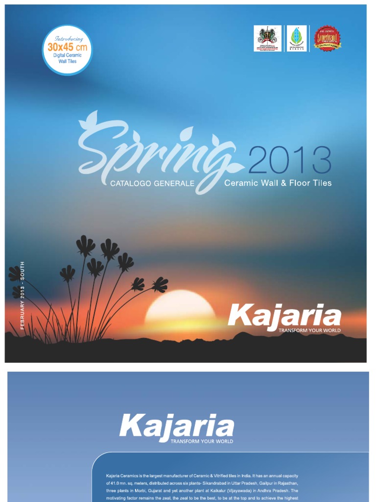 Kajaria Ceramic Wall & Floor Tiles, Feb 2013 (South) | PDF