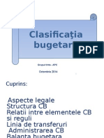 Clasificatia Bugetara - Curs Extins APC