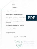 Las pequeñas y medianas empresas, su consideración en el Presupuesto Nacional. 