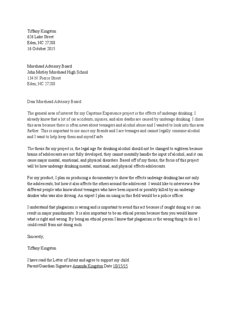 Letterofintent | PDF | Self-Improvement