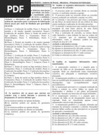 Prova Mecanica Processos Fabricacao