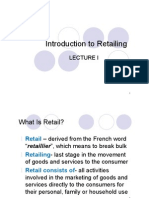 Introduction To Retailing