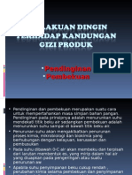 Efek Perlakuan Dingin