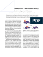 Dynamical Susceptibility of Sr3Ru2O7 Near Critical Point