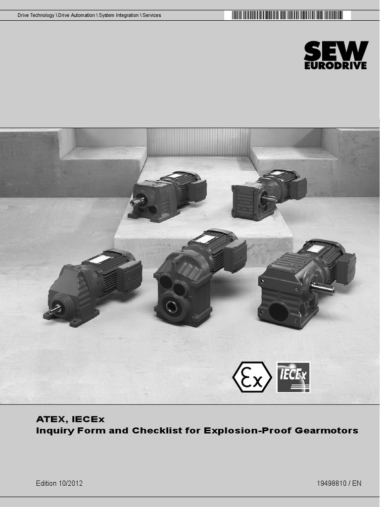 Checklist For Explosion-Proof Gearmotor | PDF | Electrical Engineering ...