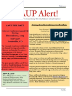 AAUP Alert Fall 2015 Newsletter