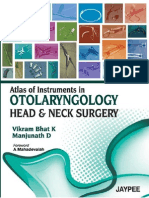 Atlas of Instruments in Otolaryngology - Bhat, K. Vikram (SRG)