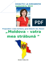 Proiect-didactic Dirigentie -Moldova-Vatra Mea Străbună, 01.09.2015