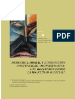 Derecho Laboral y Jurisdicción Contencioso Administrativa: Una Reflexión Desde La Idoneidad Judicial