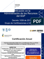 Capacitación Certificación SGP Vig 2013 SSPD