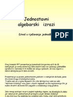 0-Rjesavanje - Jednadzbi-Alg - Izr (1) .Pps