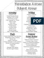 Differentiation Across Subjects