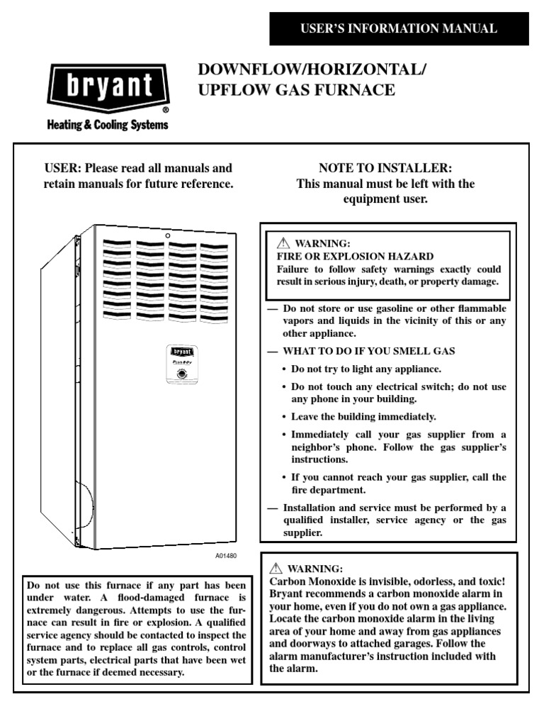 Bryant 90 Plus Furnace Manual