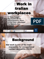 Wet Work in Australian Workplaces - Presentation Tessa Keegel 2011