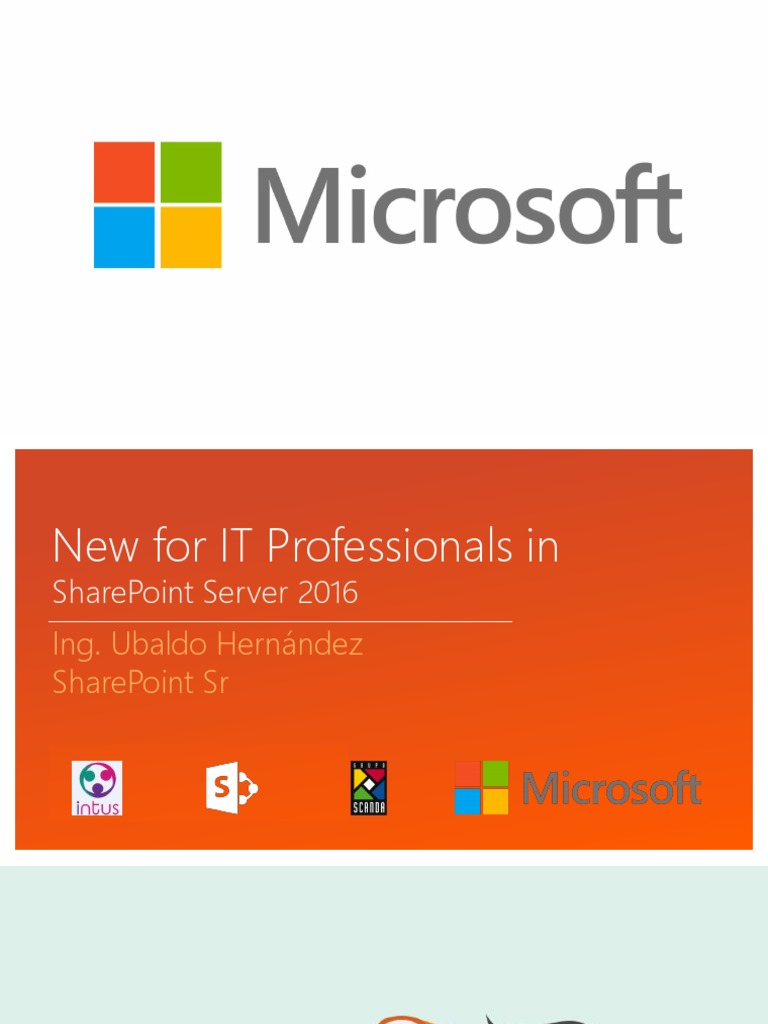 Novedades de SharePoint 2016 para IT | PDF | Servidor SQL de Microsoft ...