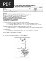 Prova RF Ciências 4ºano 2009