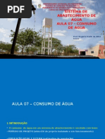 Sistemas de abastecimento de água, Slides da aula de Rogério Frade