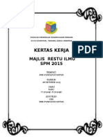 Kertas Kerja Majlis Restu Ilmu 2015