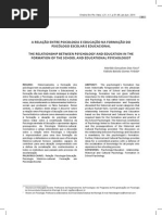 A relação entre Educação e PSICOLOGIA