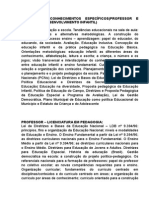 Módulo de Conhecimentos Específicos