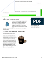 ¿Qué Es Un Encoder Absoluto - ¿Cómo Funciona - Ventajas y Desventajas - PDF