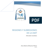 Regiones y Subregiones de La OMT