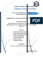 Informe Efectos de La Agricultura en Machala 04.11.15 Salud y Medio
