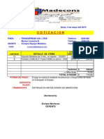 Proforma Pisoexpress - Encofrado Madecons 2015