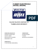 Bhel Training Report