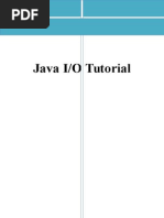 Java IO Tutorial