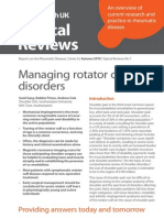 Managing rotator cuff disorders